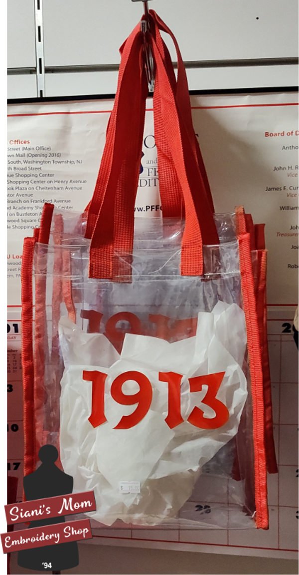 Clear 1913 tote bag