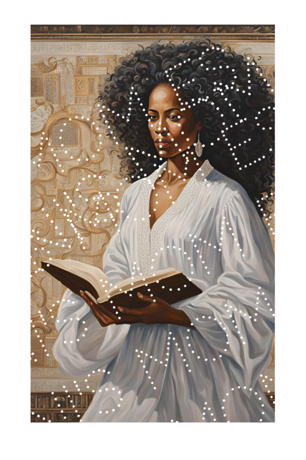 African American Open Book Lady1