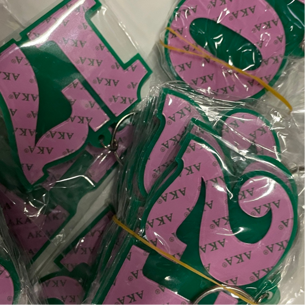 Numbered acrylic keychains #1-30