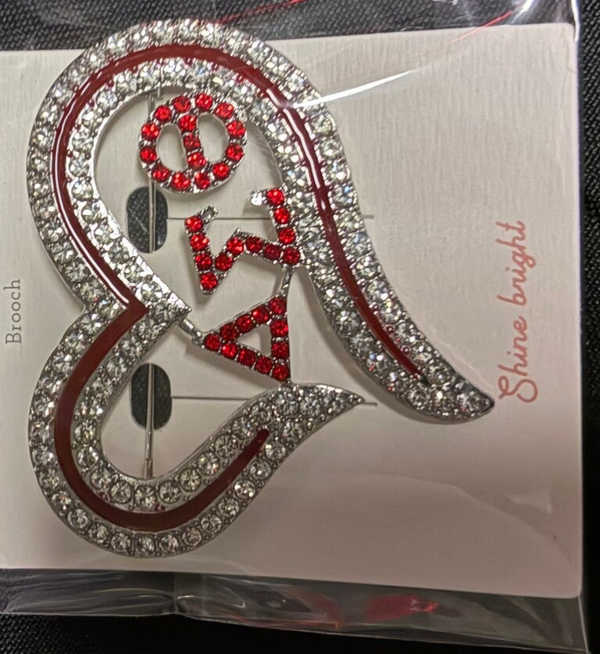 Heart brooch