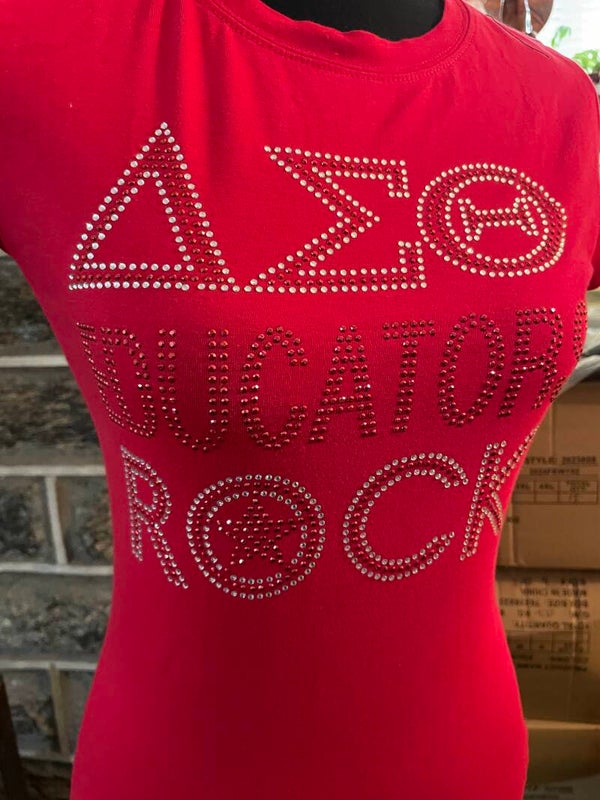 delta Educators Rock tee