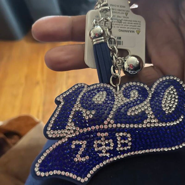 1920 Zeta Rhinestone keychain/purse charm