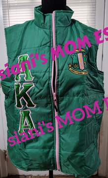 AKA Green Puff Vest