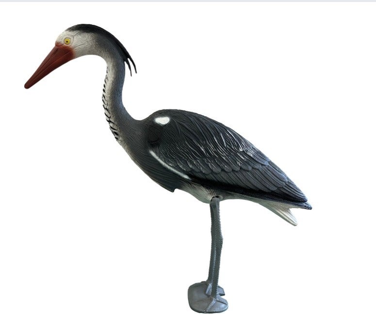DECO BIRD HERON GRIS