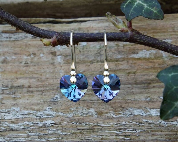 Aquamarine Vitrail Light Earrings