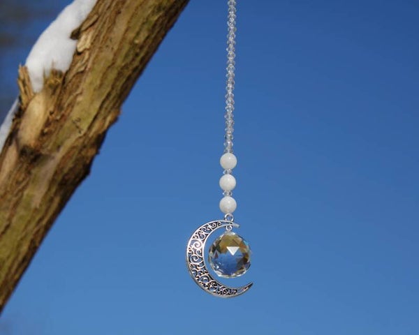 Crystal Moonstone Suncatcher