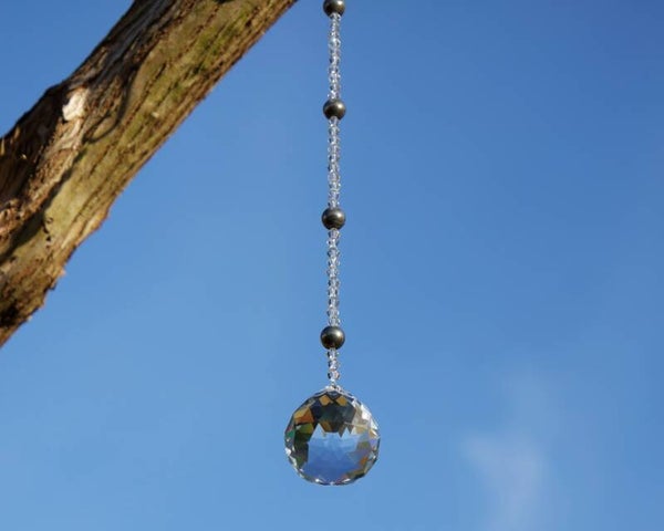 Pyrite Crystal Suncatcher  30mm