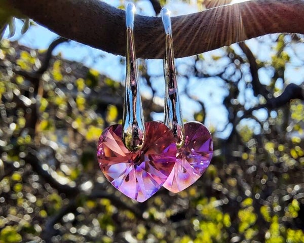 Rose AB Earrings