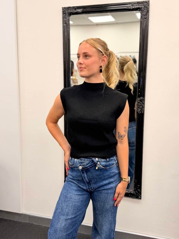 🖤 Gebreide top – zwart