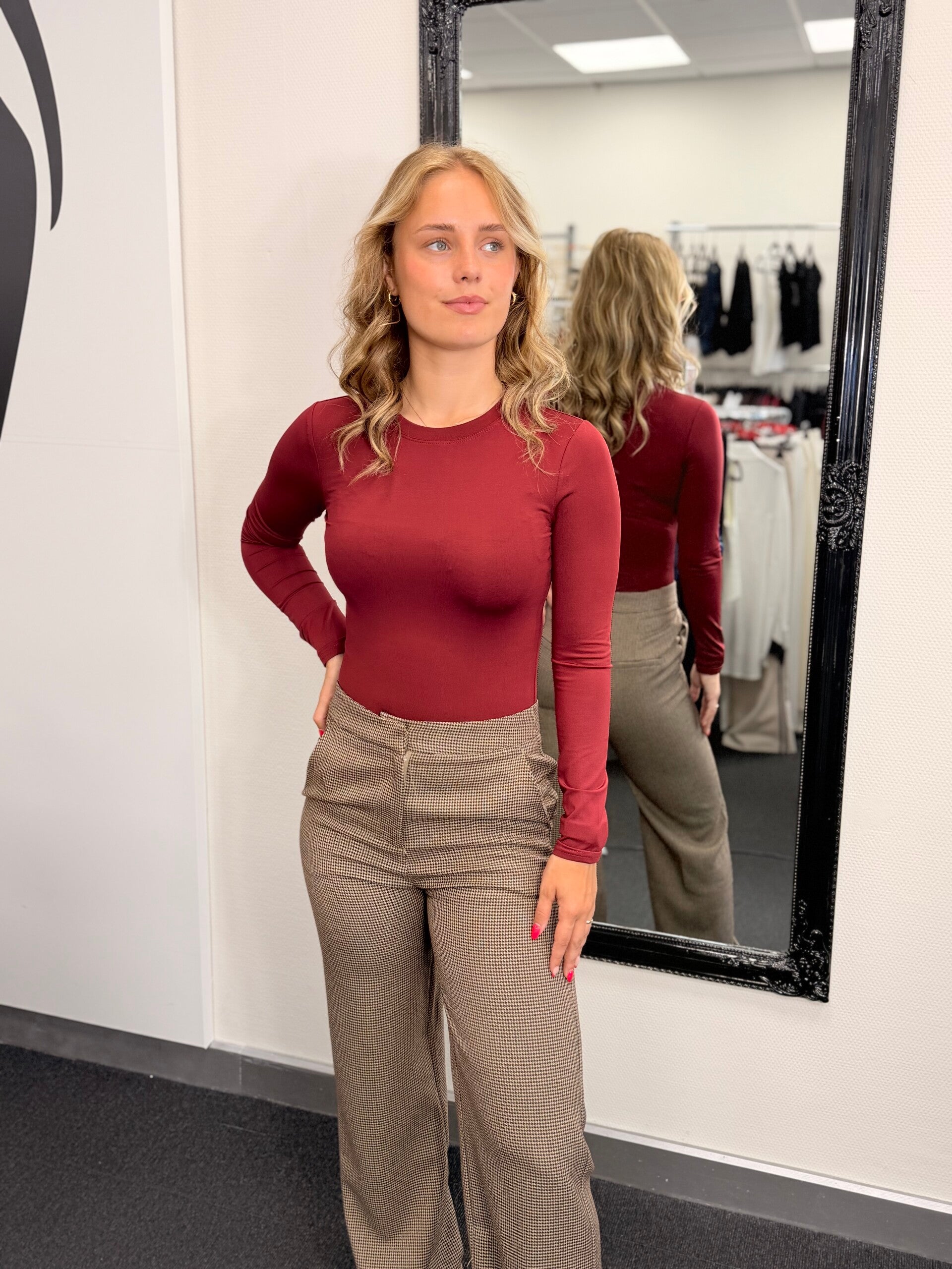 Basic Long Sleeve Body – Bordeaux