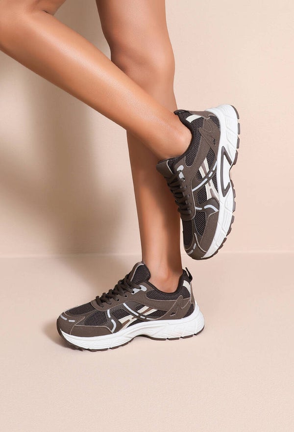 Trendy Chunky Sneakers – Donkerbruin