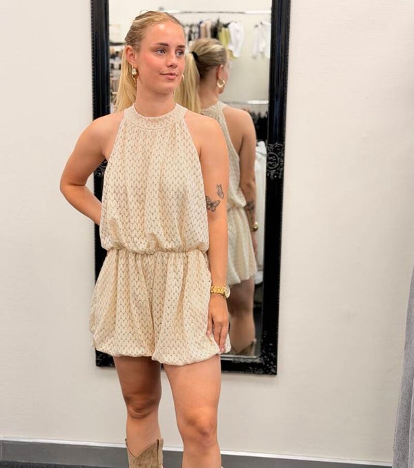 Ballon playsuit Beige