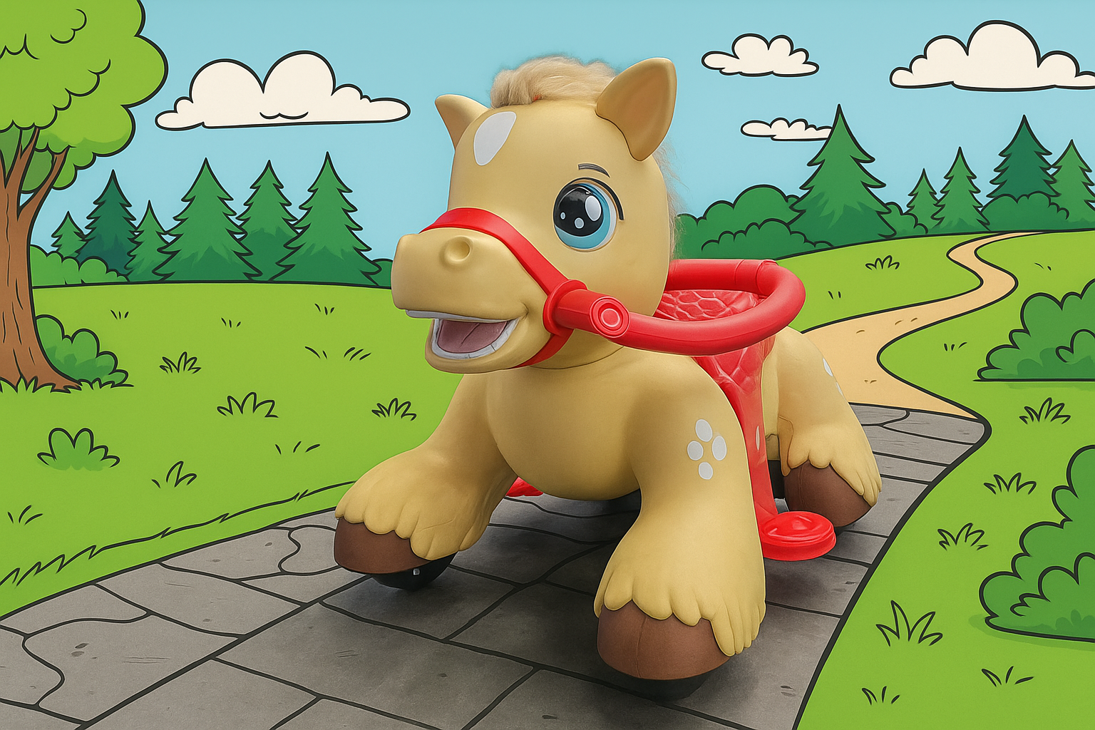 Elekrische kinder pony 12volt