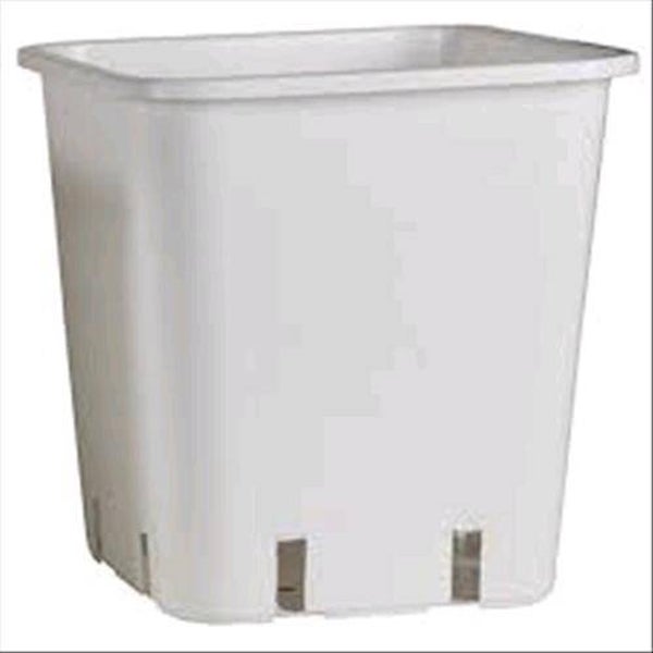 VASO QUADRATO BIANCO 11 LITRI - 22X22X26CM