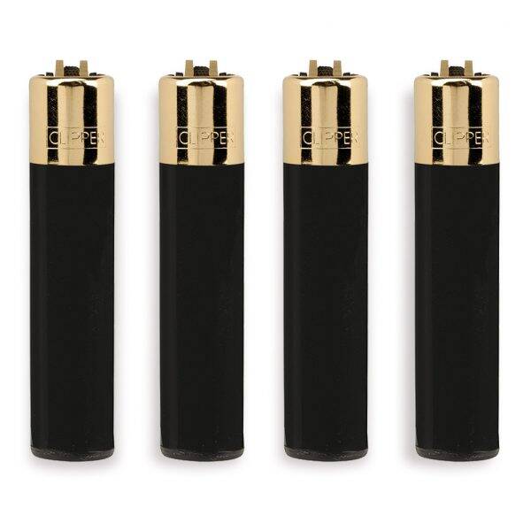 ACCENDINO CLIPPER BLACK GOLD CAP