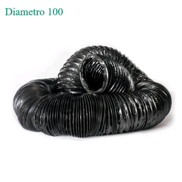 Condotta flessibile in plastica gommata Ø 102