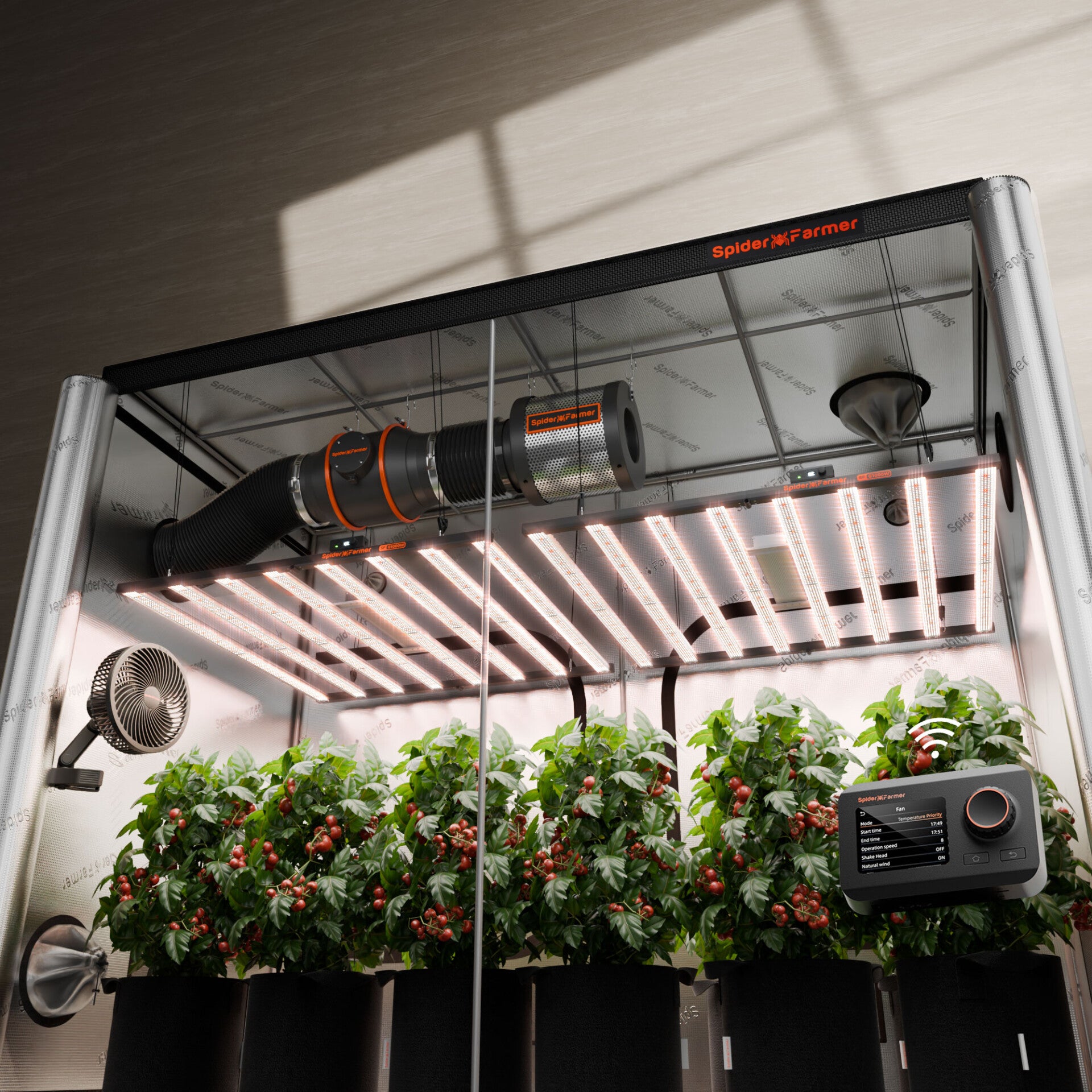Kit growbox Spider Farmer 300x150X200 LED 2 G1000W