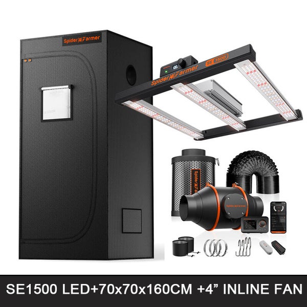 Kit growbox Spider Farmer 70x70x160cm led SE1500