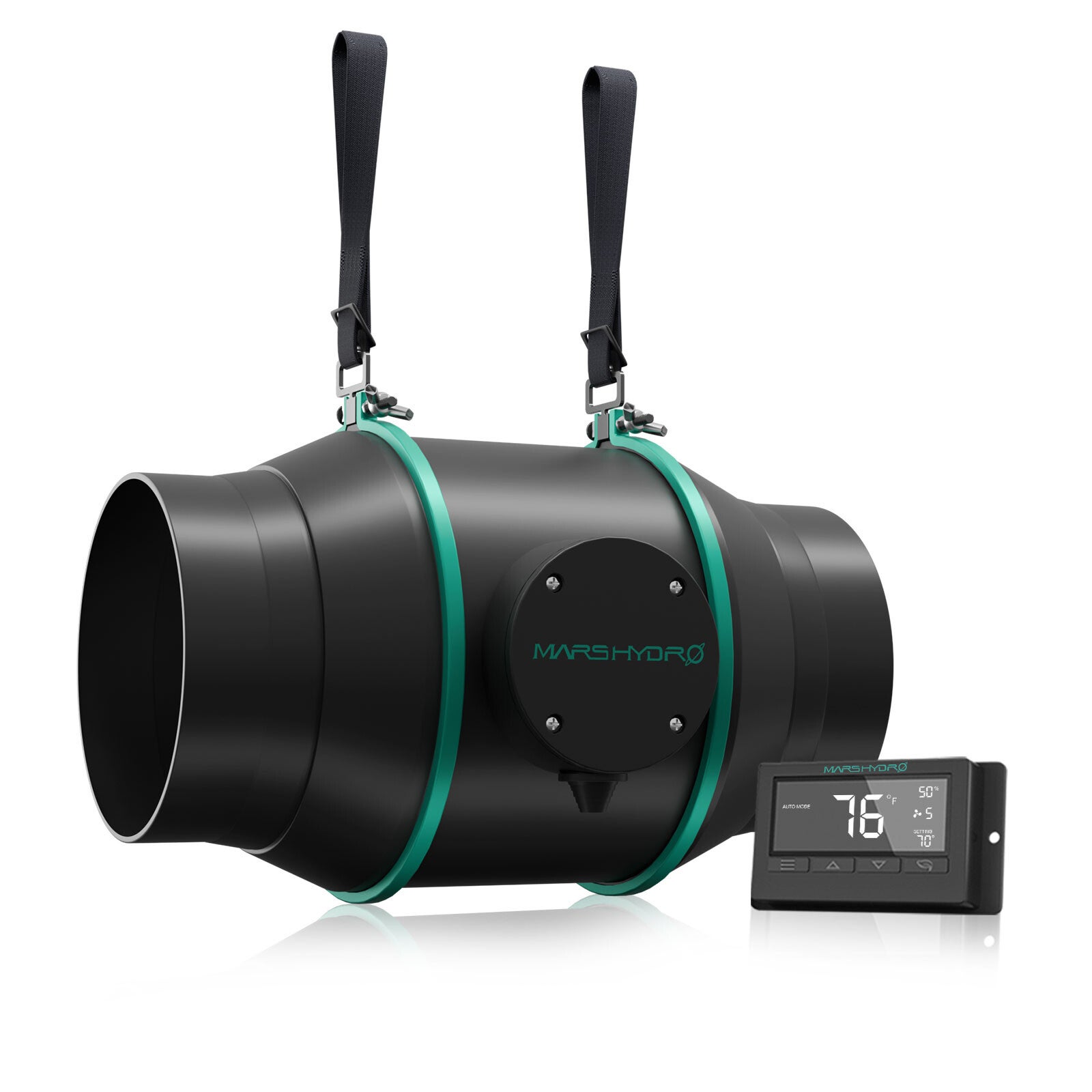 Mars Hydro 6″ (150mm) Inline Duct Fan with Thermostat Controller