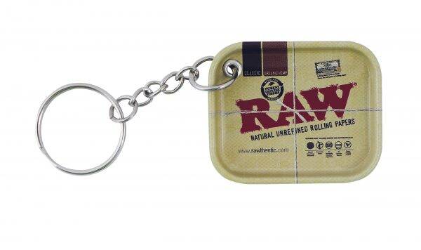 RAW MINIATURE ROLLING TRAY KEY CHAIN - RAW AUTHENTIC