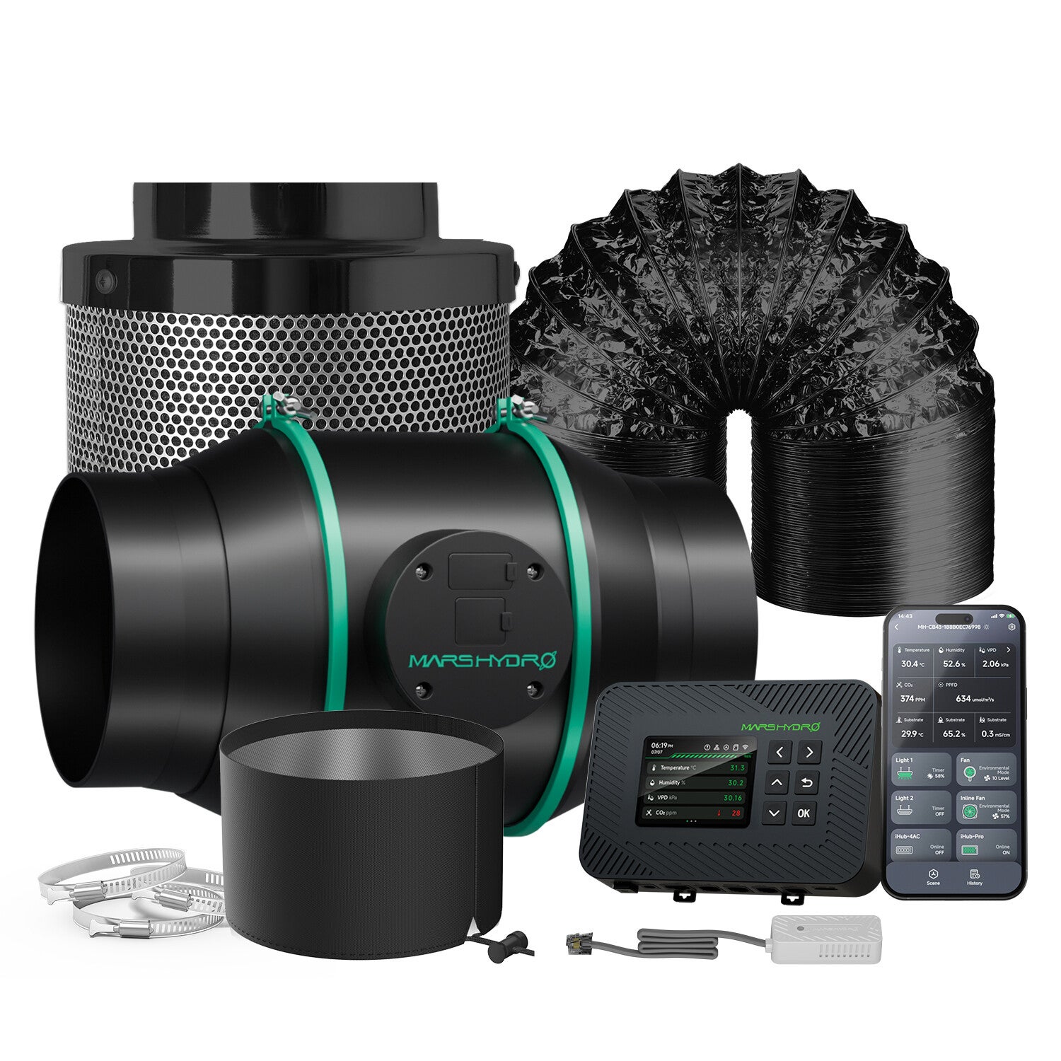 Smart Ventilation Kit 100 mm - Mars Hydro