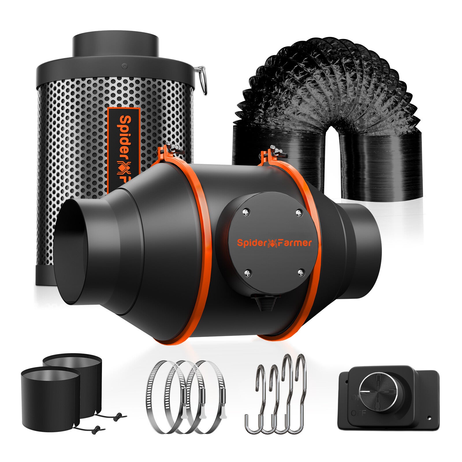 Spider Farmer - Inline Fan Kit ⌀100