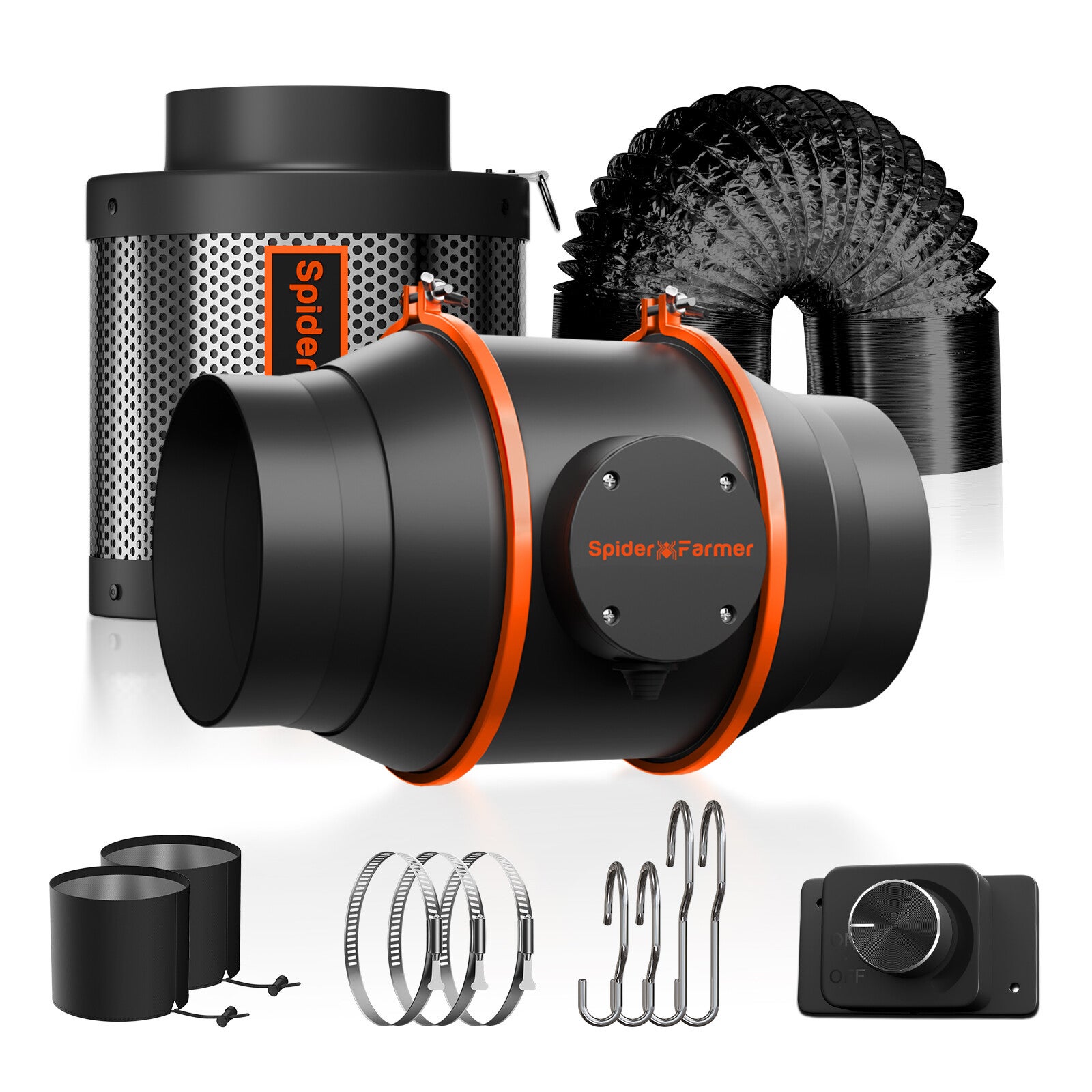 Spider Farmer - Inline Fan Kit ⌀150