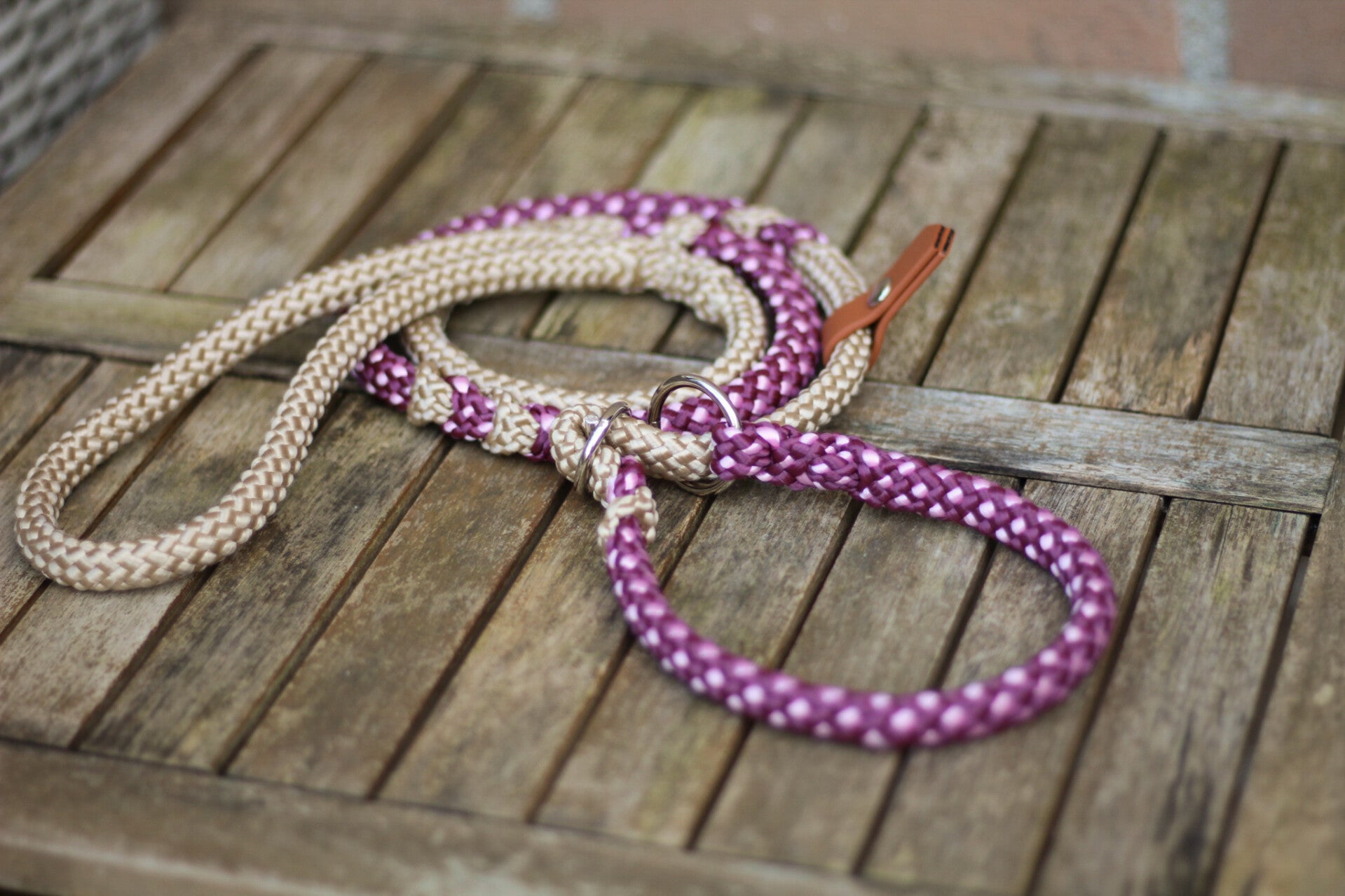 ppm cord slip leash with adjustable stop / ppm koord jachtlijn