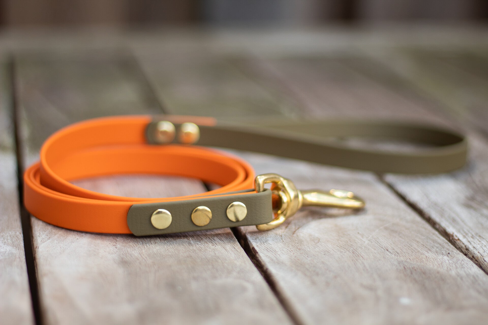 Two colored Biothane leash - design your own