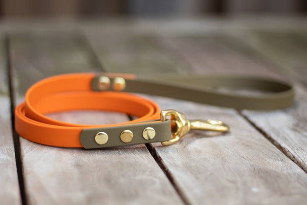 Two colored Biothane leash - design your own