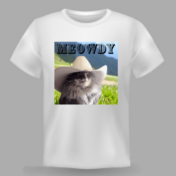 Meowdy- White - T10