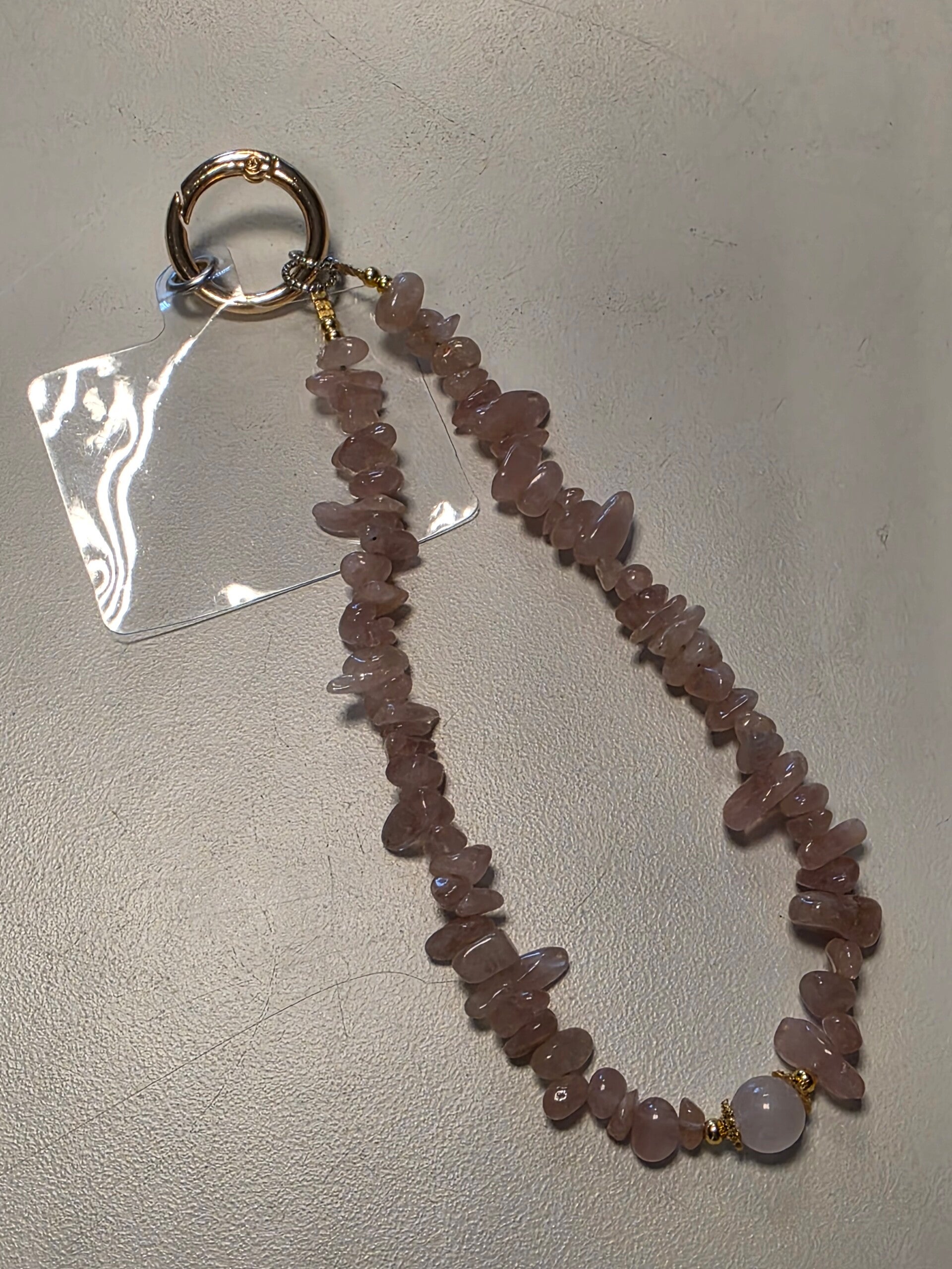 ROZENKWARTS TAS/TELEFOONHANGER kalmerende en liefdevolle energie