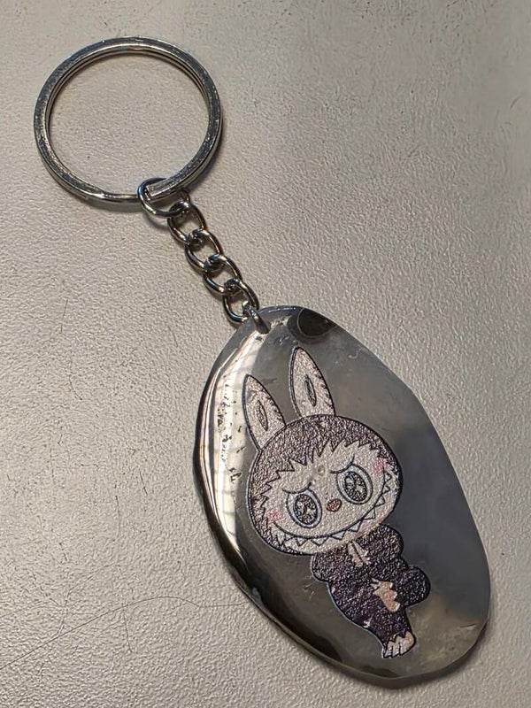 LABUBU SLEUTELHANGER VAN AGAAT aardende en beschermende steen