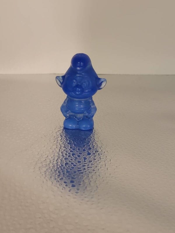 Blauwe smurf nr 333 4.5cm hoog €11,-