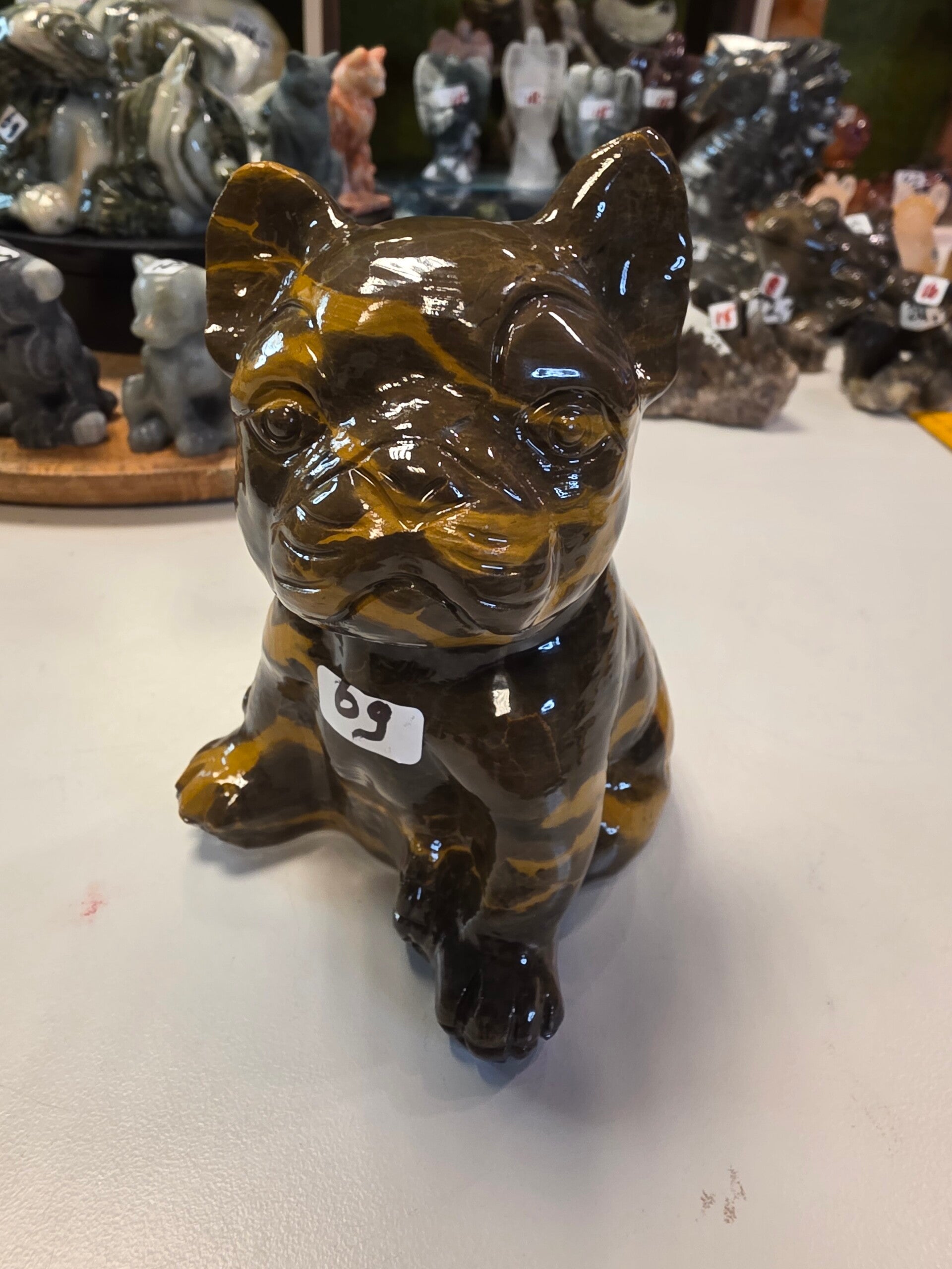 Franse Buldog xl Chocolade jaspis