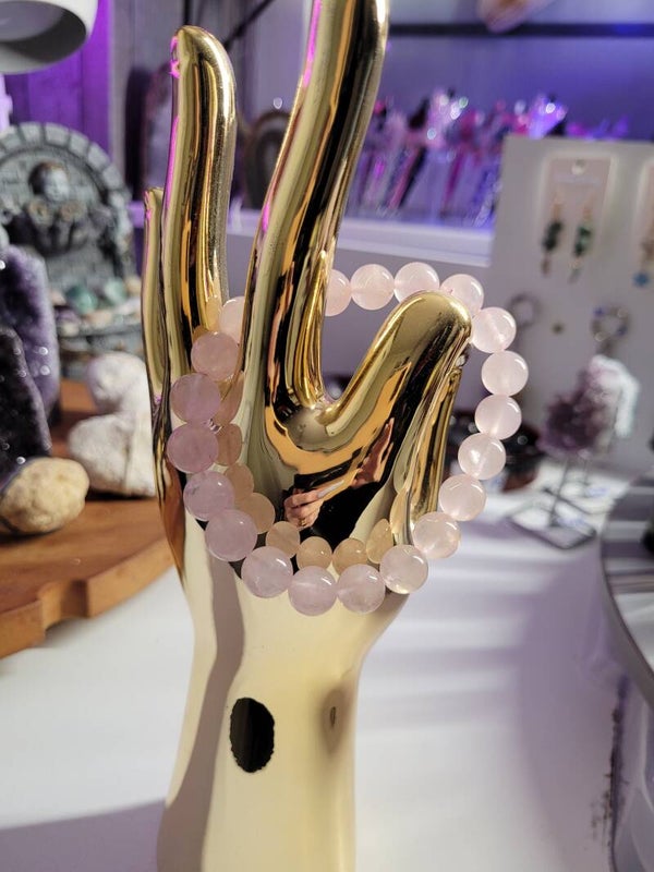 ARMBAND ROZENKWARTS 8MM