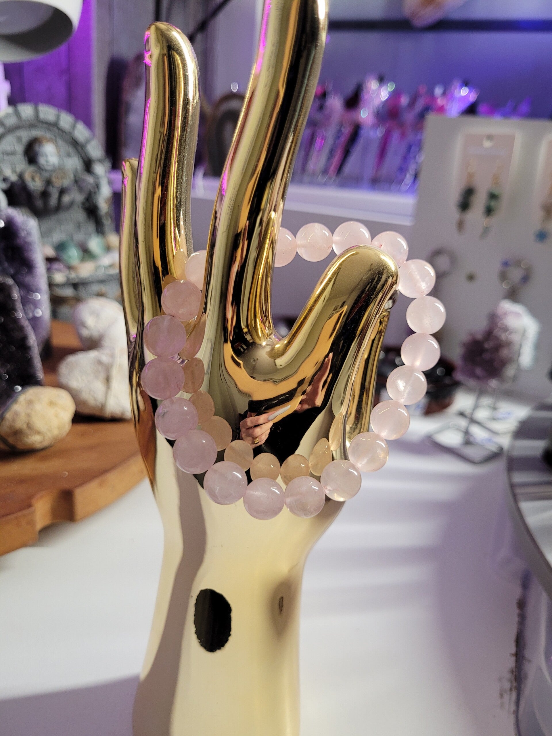 ARMBAND ROZENKWARTS 8MM