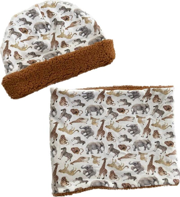 Muts en col jungle / terracotta