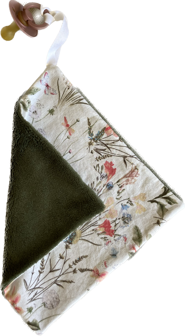 Speendoekje army / bloemen