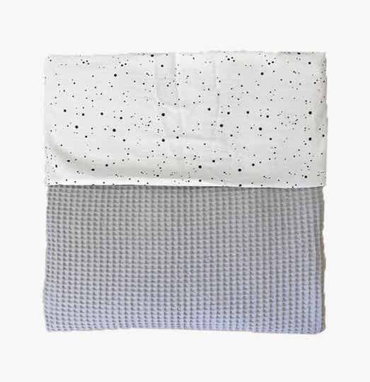 Deken grijs / confetti