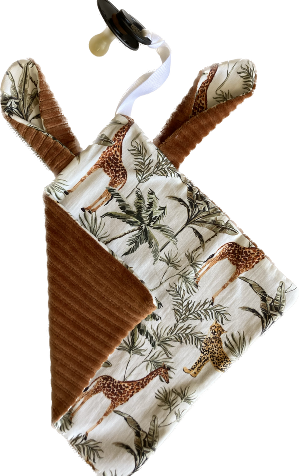 Speendoekje cognac / jungle