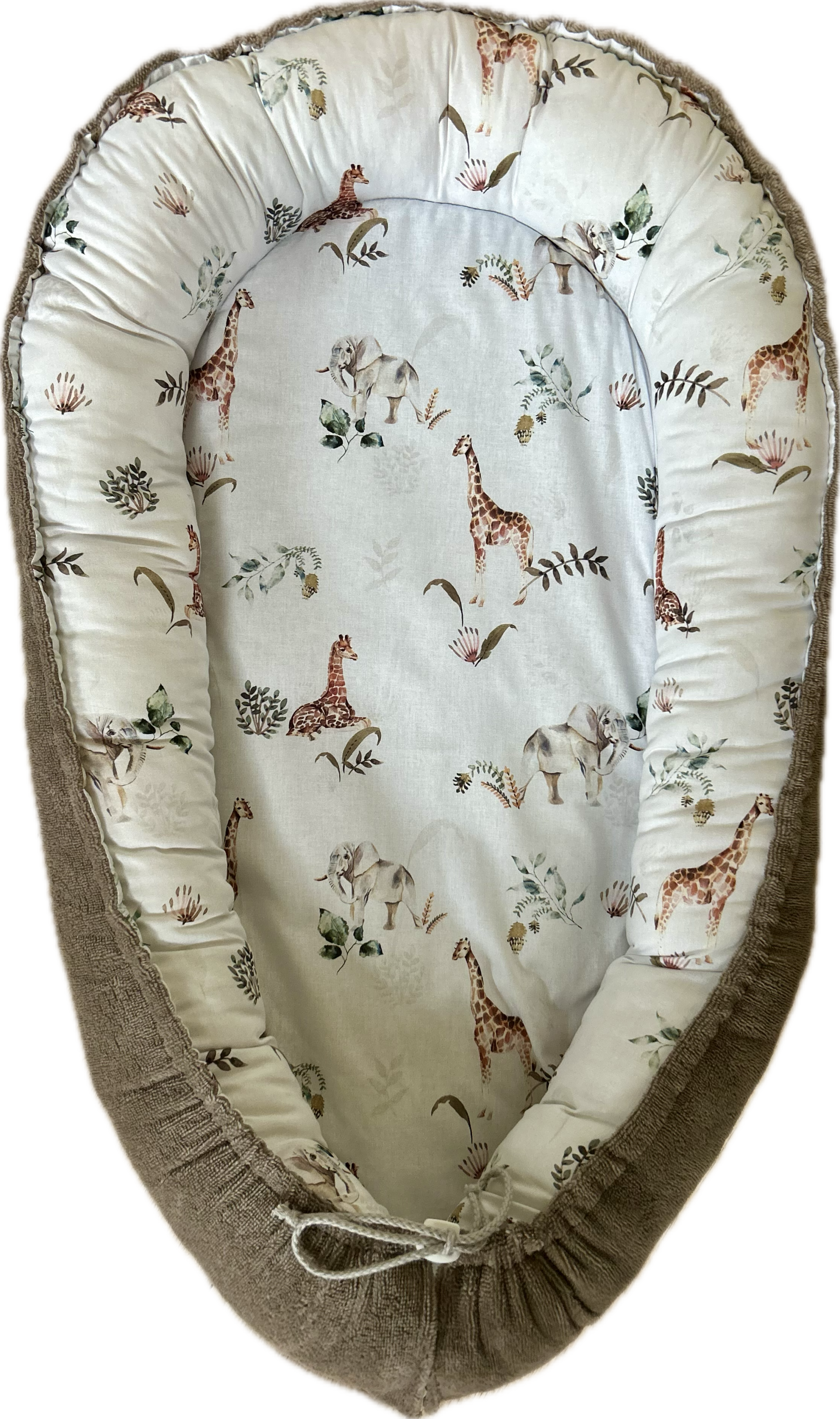 Babynestje giraf / taupe