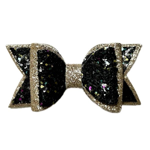 Haarclip zwart / goud