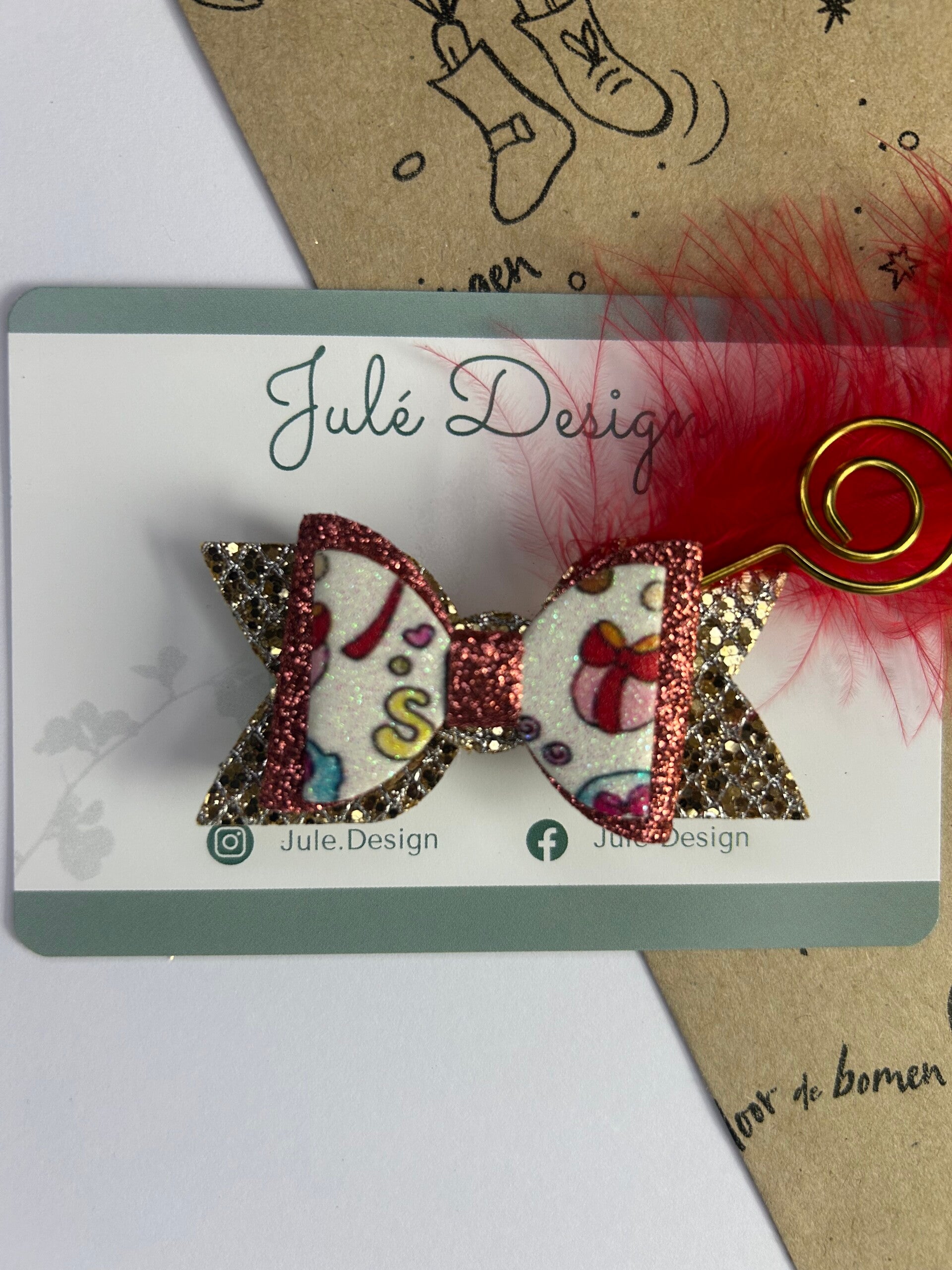 Sinterklaas haarstrik rood