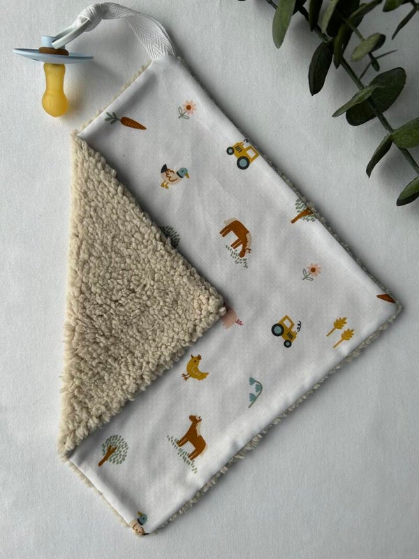 Speendoekje beige / boerderij