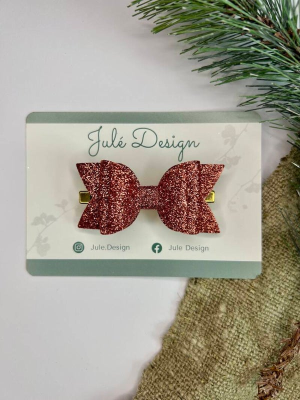 Haarstrik glitter roest