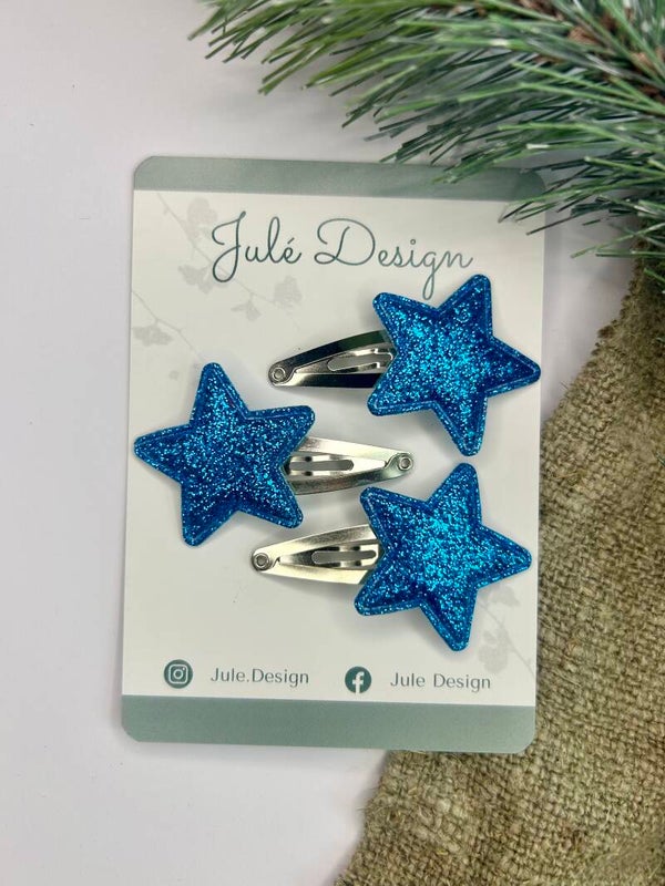 Haarspeldjes ster blauw