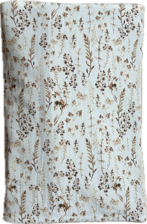 Luieretui droogbloemen / taupe wafel