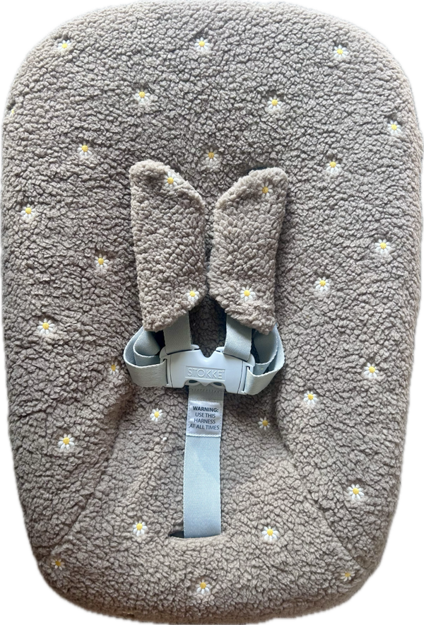 New born hoes teddy beige taupe bloemen