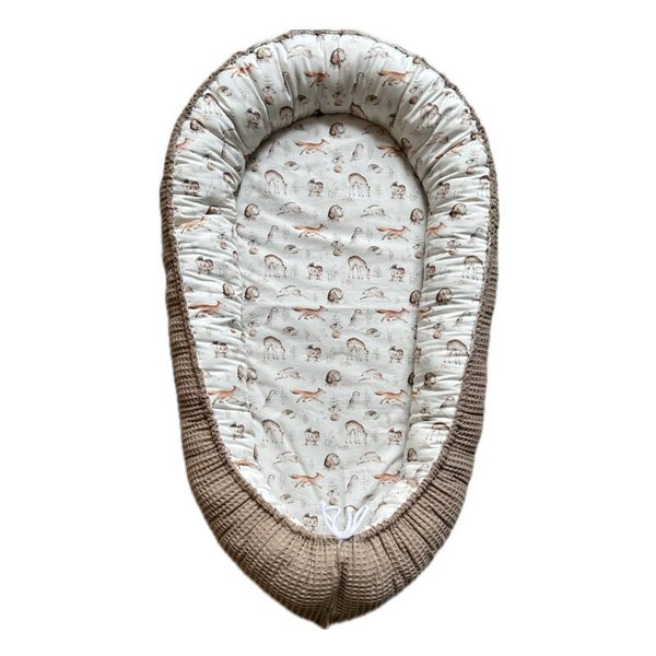 Babynestje beige / bosdieren